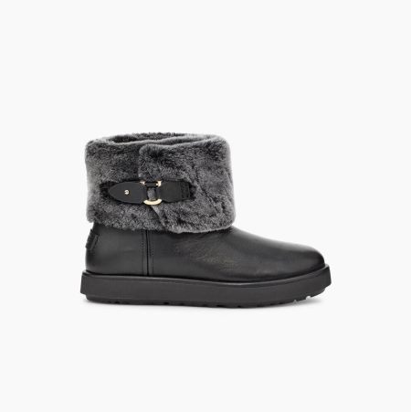 UGG Classic Berge Mini - Boots Dame - Svart (NO-P948)